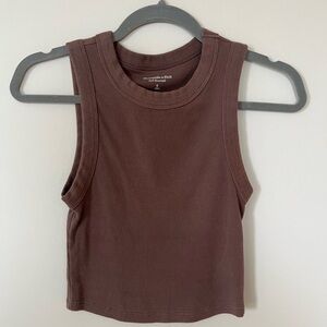 Abercrombie & Fitch Brown Sleeveless Top Essentials
